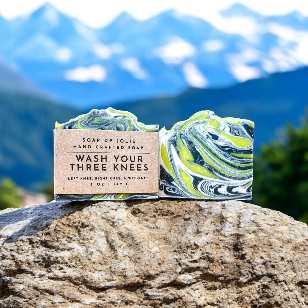 Wash Your Three Knees_ Handmade_ Natural_ Small Batch_ Cold Process Soap - Premium Cold Process Soap from Soap de Jolie - Just $7! Shop now at Soap de Jolie