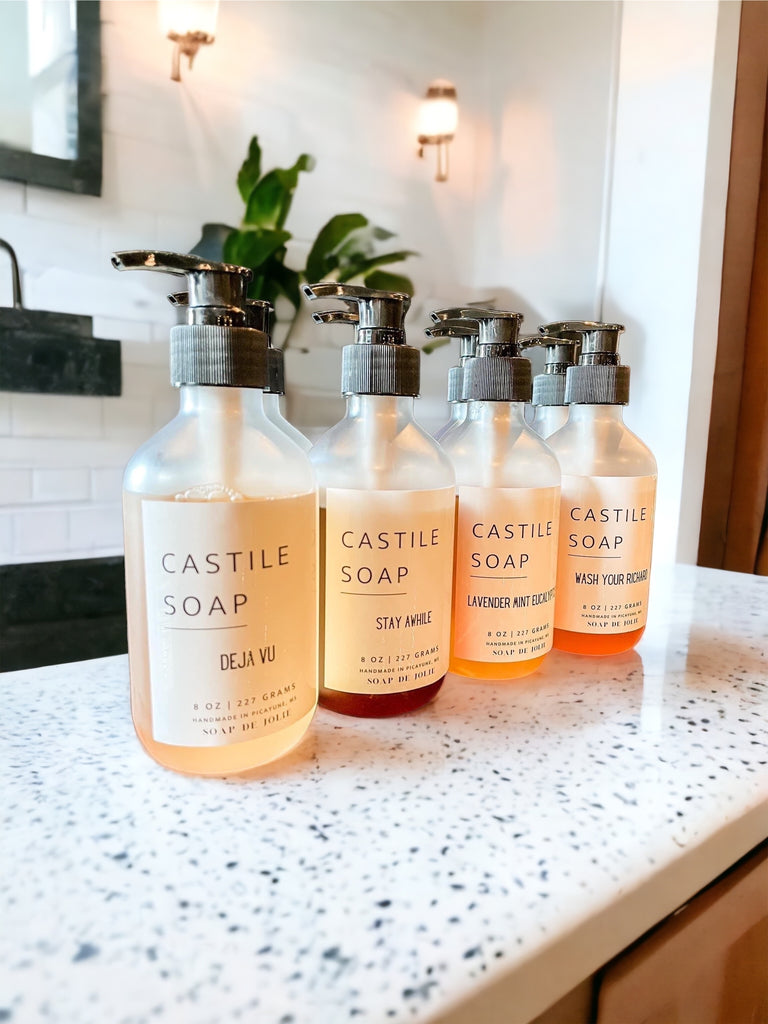 Castile Liquid Soap - Premium Castile Soap from Soap de Jolie - Just $10.50! Shop now at Soap de Jolie