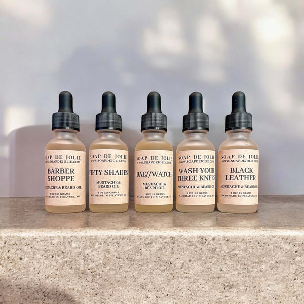 Mustache & Beard Oil – Hydrating and Nourishing Oil – Soap de Jolie