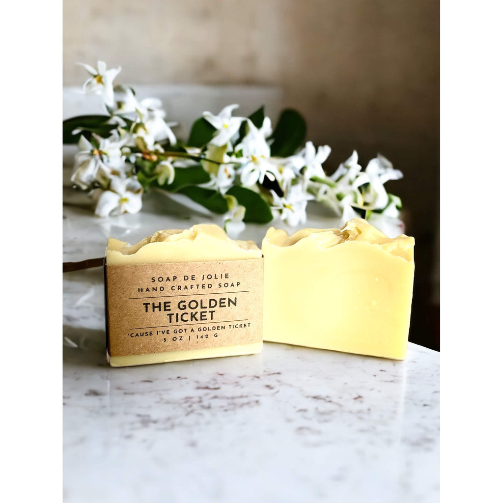 The Golden Ticket (Honeysuckle Jasmine)_ Handmade_ Natural_ Cold Process Soap - Premium Cold Process Soap from Soap de Jolie - Just $7! Shop now at Soap de Jolie