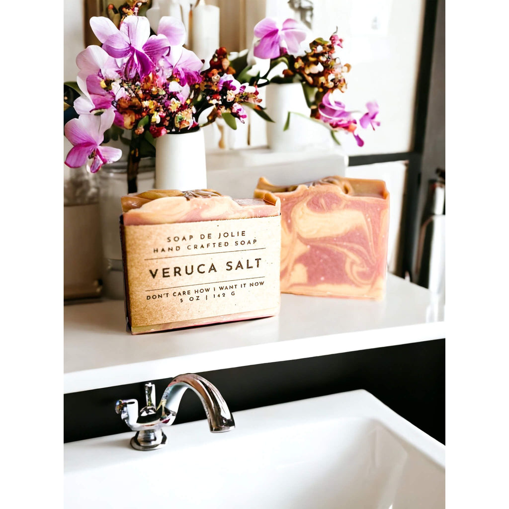 Veruca Salt_ (Sea Salt and Orchid)_ Handmade_ Natural_ Cold Process Soap - Premium Cold Process Soap from Soap de Jolie - Just $7! Shop now at Soap de Jolie