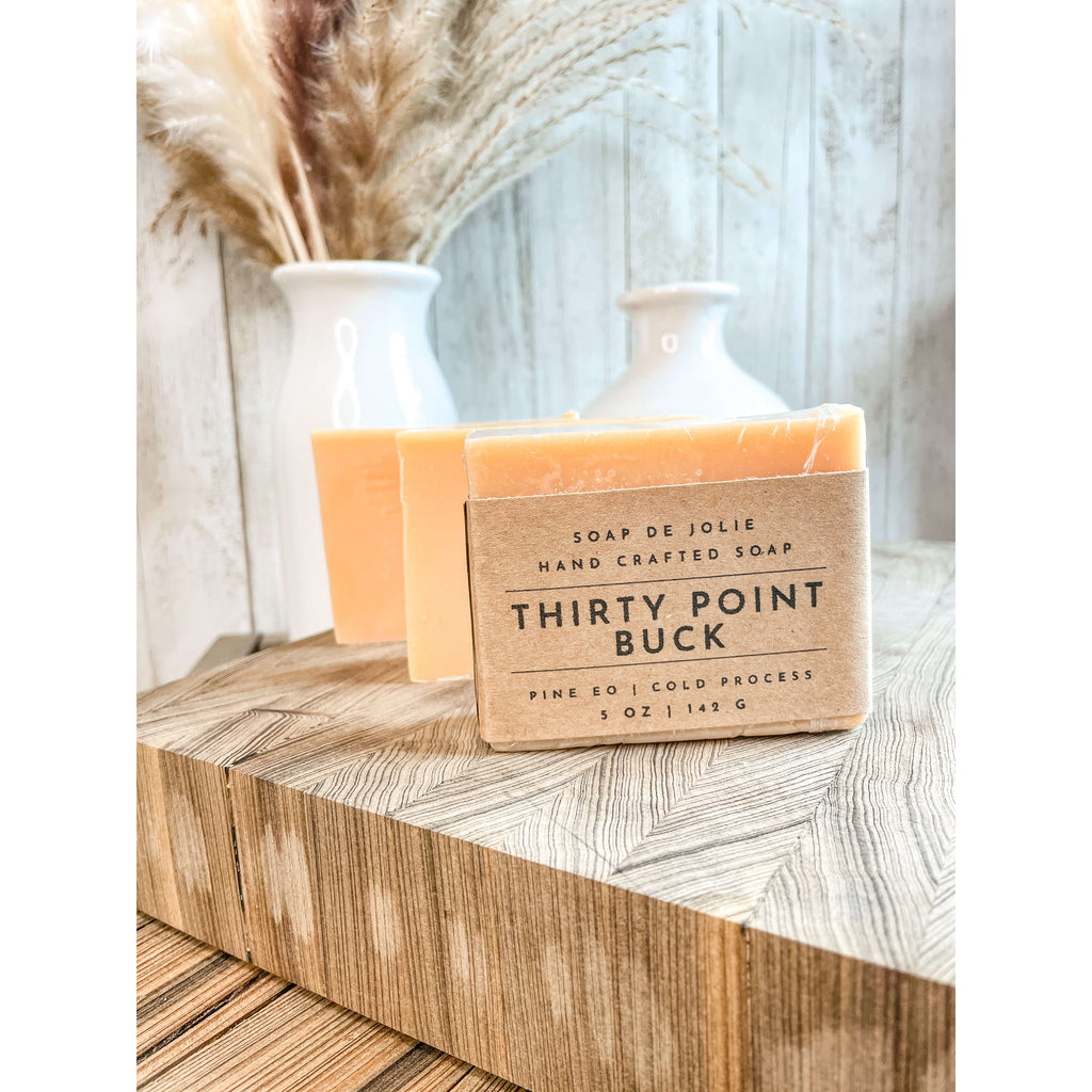 Thirty Point Buck_ Handmade_ Natural_ Small Batch_ Cold Process Soap - Premium Cold Process Soap from Soap de Jolie - Just $7! Shop now at Soap de Jolie