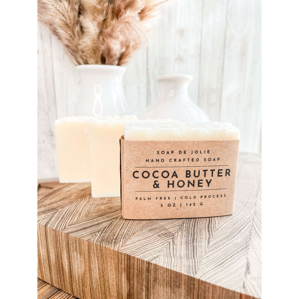 Cocoa Butter and Honey_ Handmade_ Natural_ Cold Process Soap - Premium Cold Process Soap from Soap de Jolie - Just $7! Shop now at Soap de Jolie