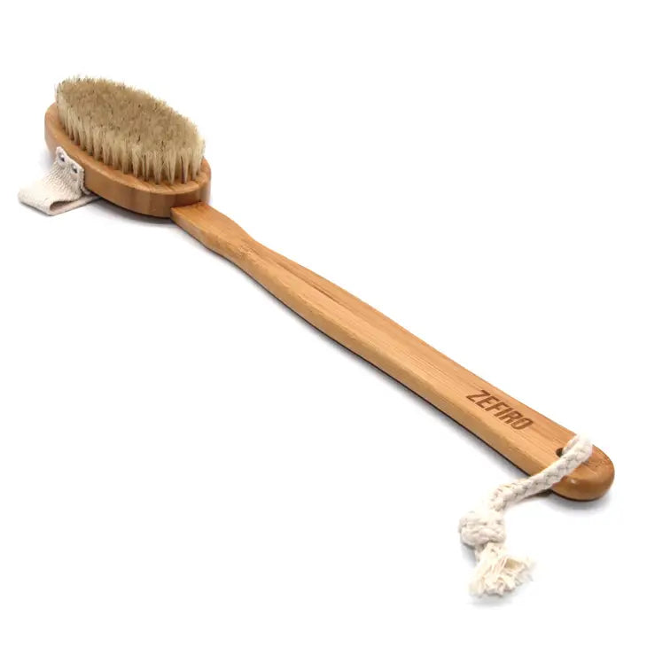 Dry/Wet Long Handle Body Brush - Premium bath brush from Soap de Jolie - Just $12! Shop now at Soap de Jolie